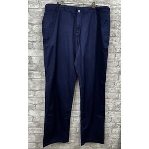 NWT Vilebrequin Men's XXL Marine Blue Straight‎ Leg Casual Dress Pant Trouser